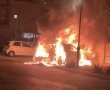 רכב הוצת באשדוד (וידאו)