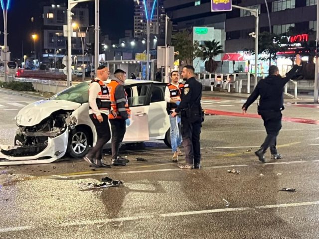 הרכב בו נהג החשוד בגרימת התאונה (דוברות איחוד הצלה)