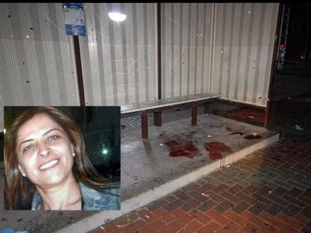 אירית ז"ל במקום נפילת הרקטה