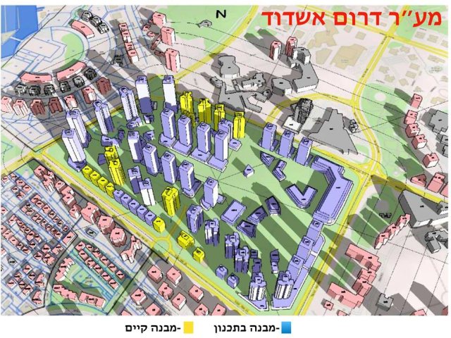 כך יראה הרובע (באדיבות מקסים צ'רני סיקור על הבניה החדשה באשדוד)