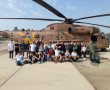 תלמידי י"ב באמית י' אשדוד ביקרו בטייסת היסעורים של חיל האוויר