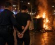 קיבל דו"ח עירוני ועל פי החשד הצית ארבעה פחי אשפה