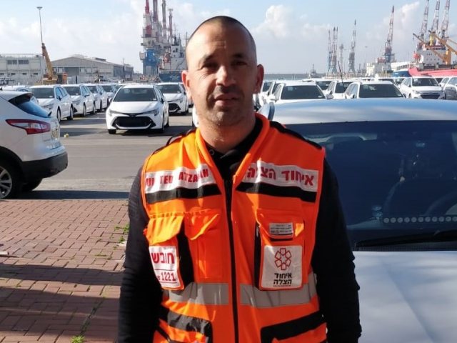 חובש איחוד הצלה דודו סיבוני. צילום: איחוד הצלה