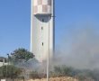 שריפת קוצים סמוך לגבעת יונה באשדוד