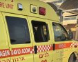 נזק שנגרם לשמשת אמבולנס