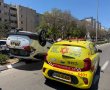 שני נפגעים בהתהפכות רכב באשדוד