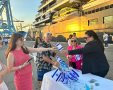 תיירות אשדוד בקבלת פנים חגיגית לכ 350 נוסעים ואנשי צוות מאניית הקרוזים של רשת מלונות ריץ קרלטון' 