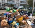 פחים מלאים ופסולת מסביב לטמונים באשדוד
