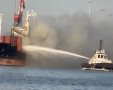 השריפה באוניה בנמל אשדוד
