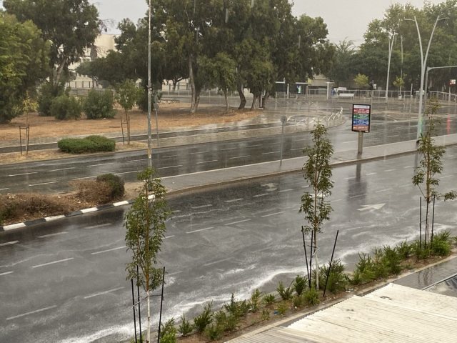 גשם באשדוד 