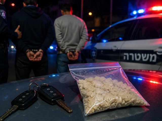 אילוסטרציה מעצר עם סמים