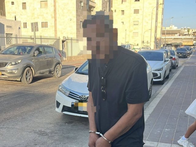 החשוד שנעצר - דוברות המשטרה