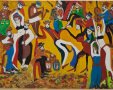 "רוקדים חיים" - ציור של אנה זינגר