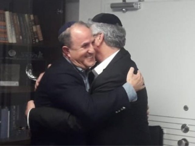 ראש העירד"ר לסרי ואבי אמסלם - 