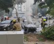 רכב עלה באש ברחוב הפלמ״ח באשדוד