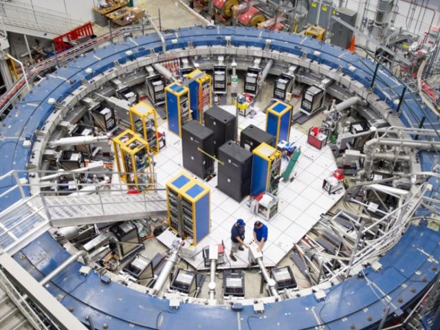 טבעת המדידות בפרמילאב, אילינוי. צילום: Reidar Hahn/Fermilab/U.S. Depart
