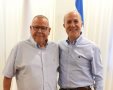 ראש העיר ד"ר לסרי עם יו"ר ההסתדרות ארנון בר דוד