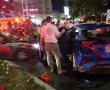 שלושה נפגעים בתאונה בין שני כלי רכב בשדרות ירושלים סמוך לסיטי