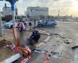 שני נפגעים בתאונת דרכים בשדרות הרצל פינת בן גוריון