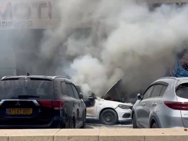 שריפת רכב באשדוד 