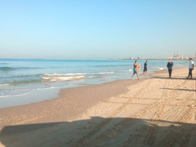 צוותי ההצלה בחוף אורנים - צילום איחוד הצלה