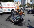 רוכב אופנוע כבן 50 נפצע בתאונה קשה באשדוד