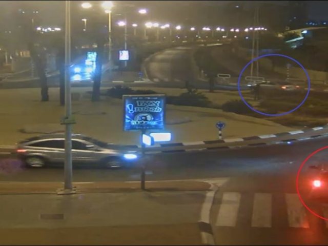 צילום ממצלמות העירייה - המעקב אחרי רכבי הפיקנטו