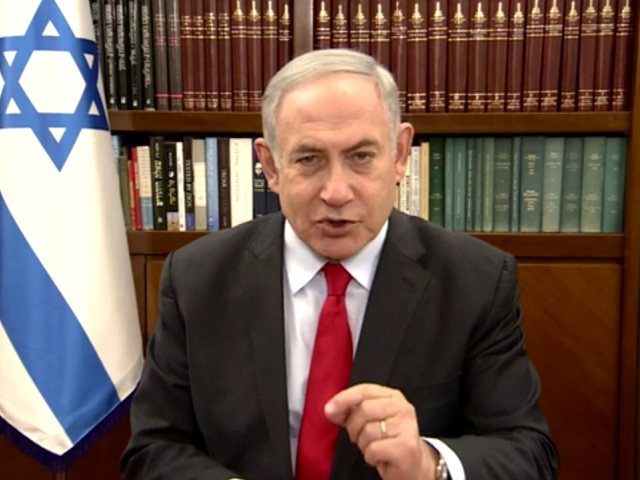 ראש הממשלה מודיע על ההודעה הדרמטית. צילום מסך
