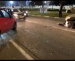 תאונה קשה באשדוד בין מספר כלי רכב בעקבות בור בכביש (וידאו)