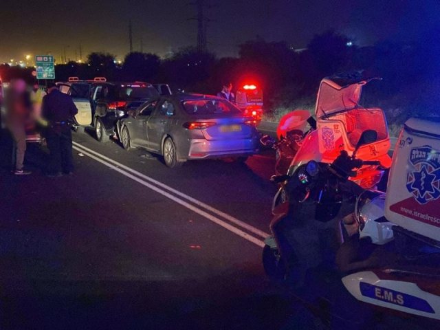 זירת התאונה. קרדיט: דוברות איחוד הצלה