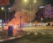 רכב עלה באש בשדרות בני ברית באשדוד