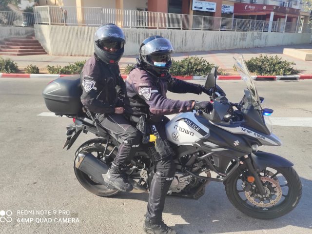 צוות האופנוענים שלכד את הפורץ