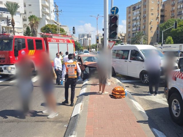 אשדוד: פצועים בינוני וקל בתאונת דרכים
