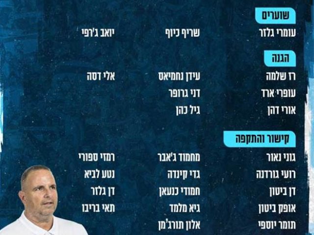 סגל נבחרת ישראל