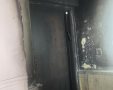 דלת הדירה שנשרפה