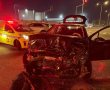 תאונת דרכים בין רכב פרטי ורכב הסעות באזור התעשייה הצפוני