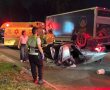 פצועים בינוני וקל בתאונת דרכים בשדרות בני ברית באשדוד