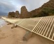צפו: הגדר החדשה במצודת אשדוד-ים קרסה בעקבות הגלים הגבוהים והרוח (וידאו)